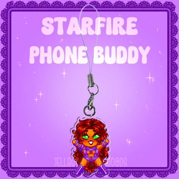 Starfire Phone Charm