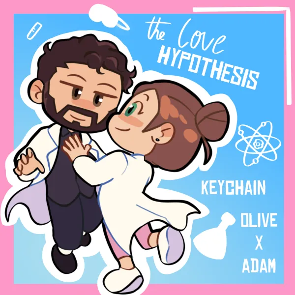 Olive Smith & Adam Carlson Keychain | The Love Hypothesis