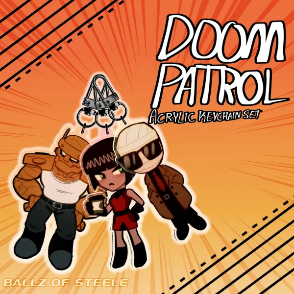 Doom Patrol Acrylic Keychain Set