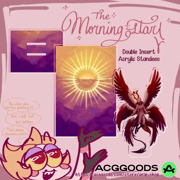 The Morningstar | Double Insert Acrylic Standees