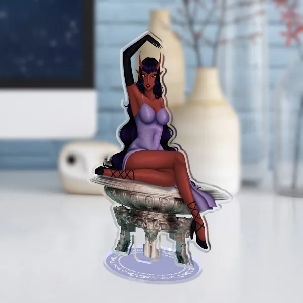 Demon girl vivianne pinup acrylic stand!