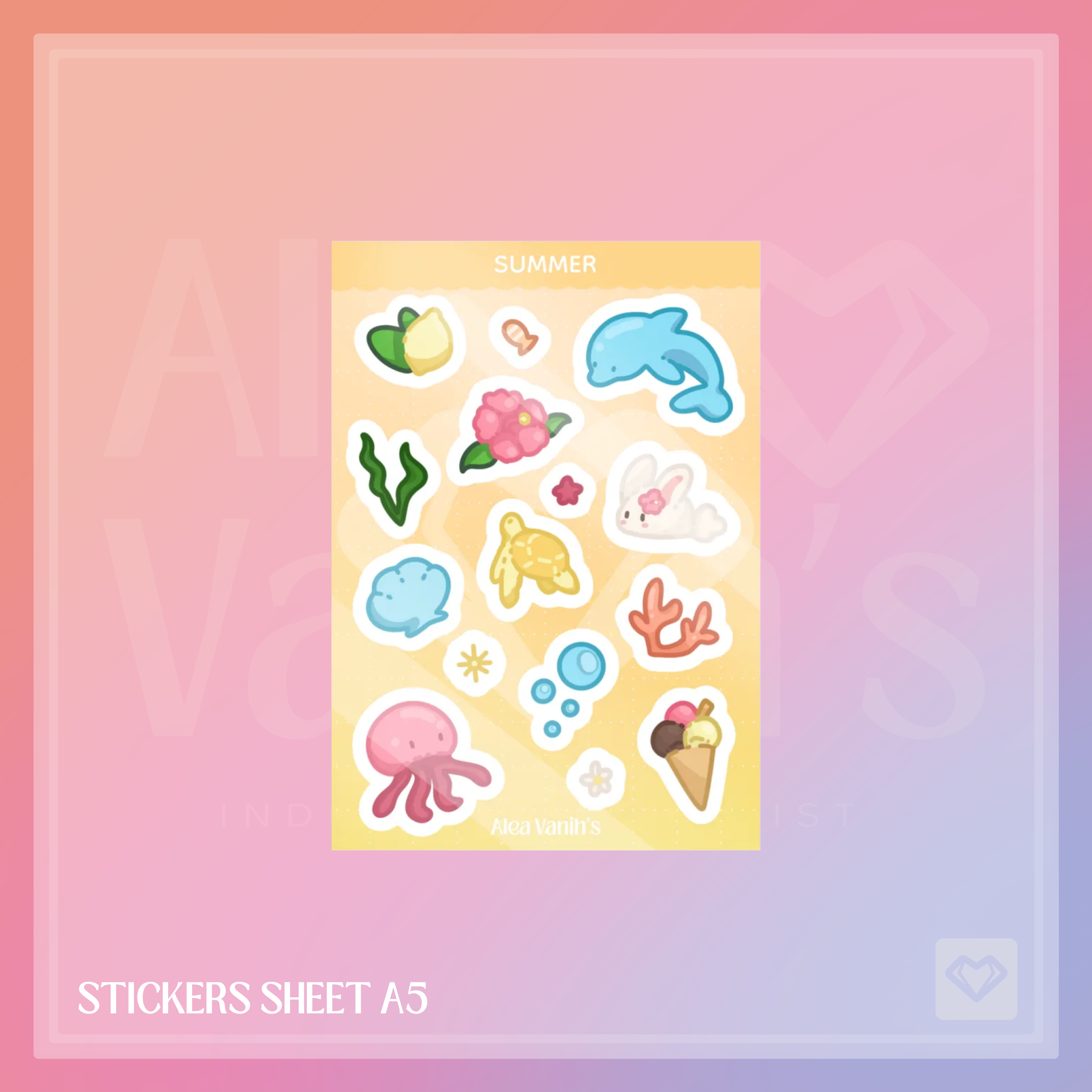 Summer | Stickers Sheet A5
