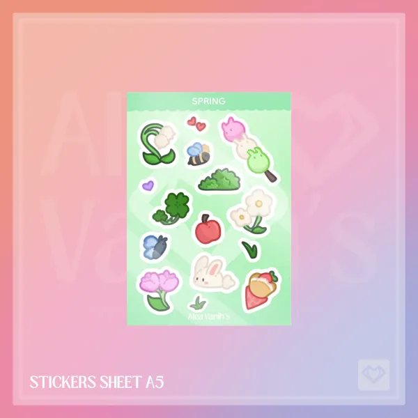 Spring | Stickers Sheet A5