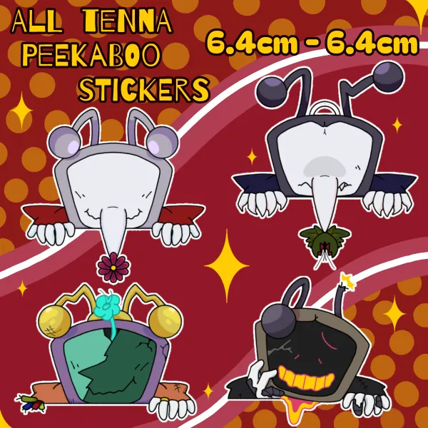 Only Tenna- Deltarune Peekaboo Stickers