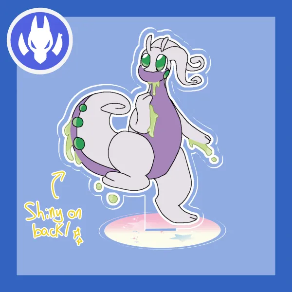 COLLAB [PKMN] Goodra Clear Acrylic Standee