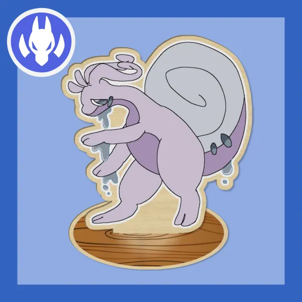 COLLAB [PKMN] Hisuian Goodra Wood Standee