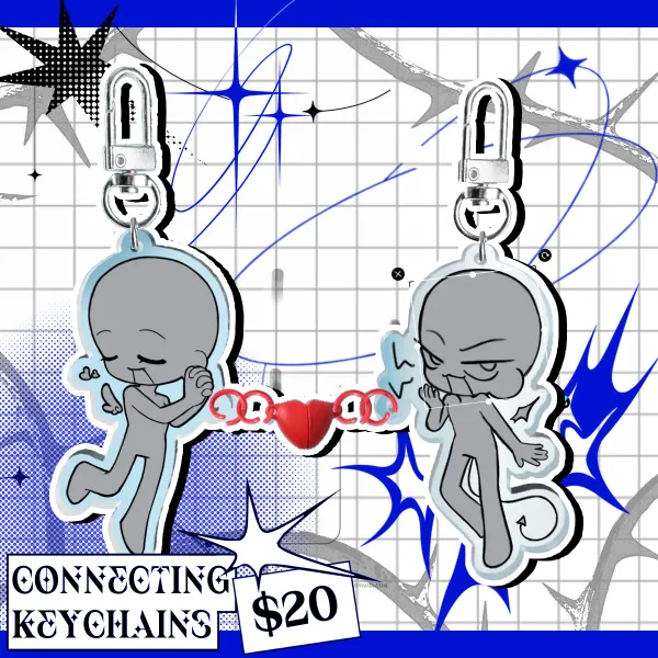 YCH Angel & Devil Connecting Keychain