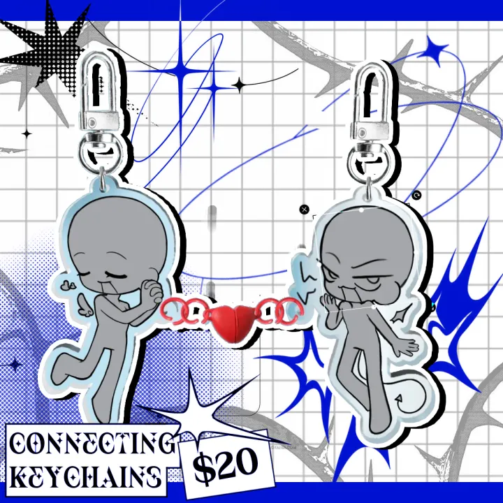 YCH Angel & Devil Connecting Keychain