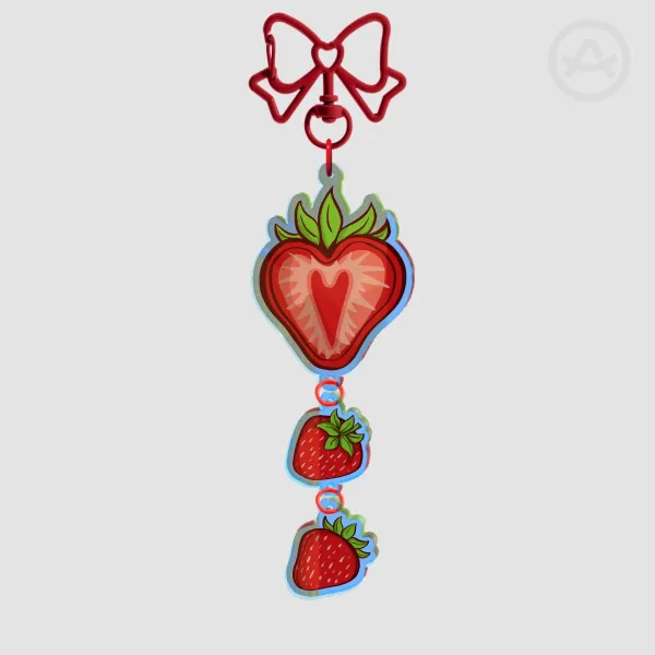 Strawberry keychain