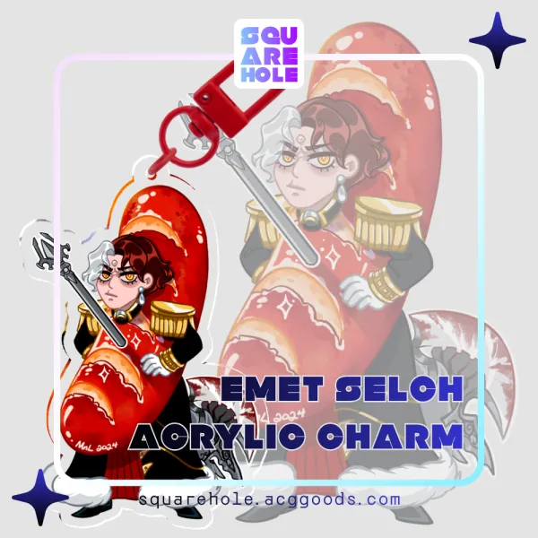 Hotdog Emet Selch Acrylic Keychain