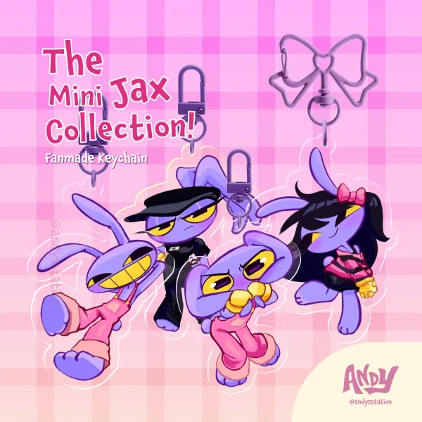 the mini jax - acrylic keychain collection!