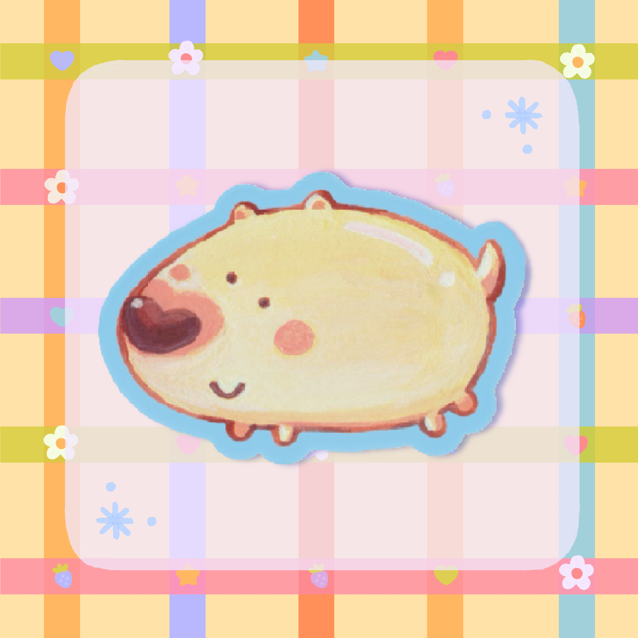 Walter (Doogile) Gouache Sticker