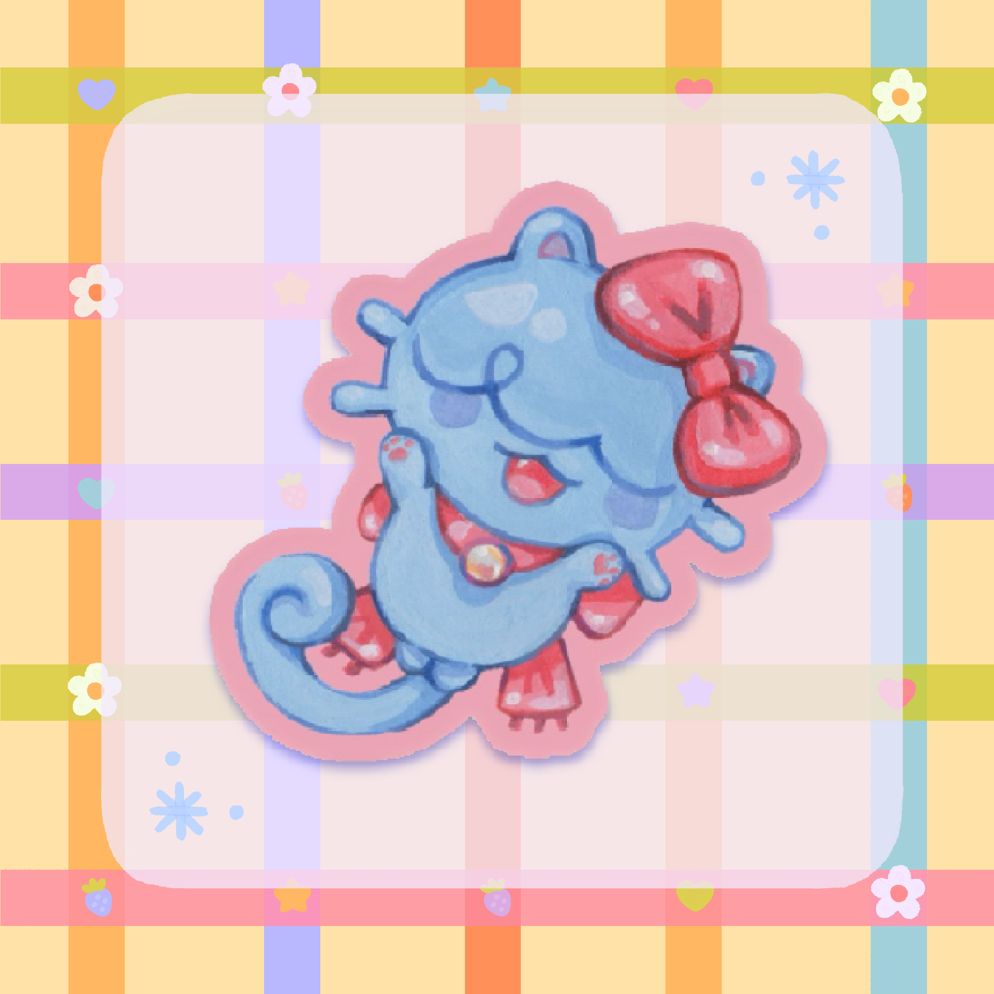 Meowingnoises Gouache Sticker