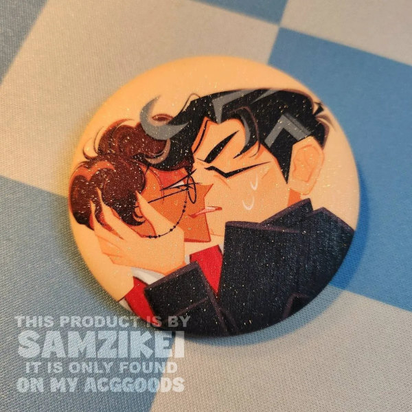 Murdermedia Chu Button Pin