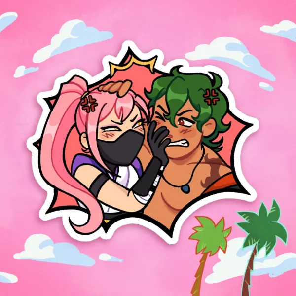 Matchablossom Fight Sticker