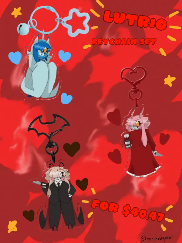 LUTRIO KEYCHAIN SET!!!!