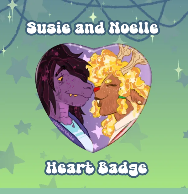 Susie & Noelle Heart Badge
