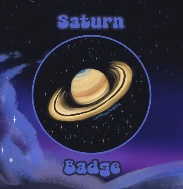 Saturn Badge