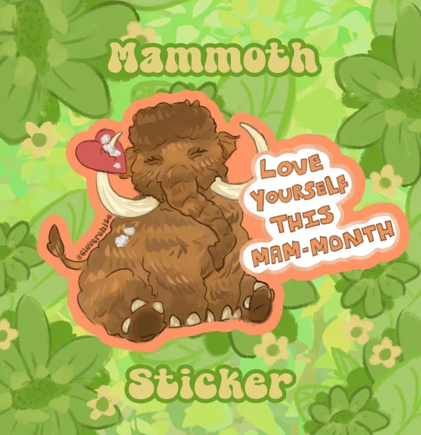 Mammoth Self Love Sticker