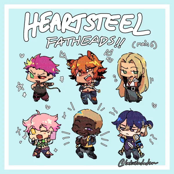 HEARTSTEEL LIVE MY LIFE Fatheads (Main 6)