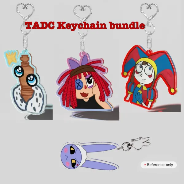 The Amazing Digital Circus Keychain set 
