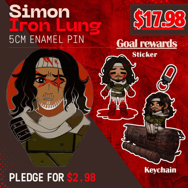 Simon Iron Lung Enamel Pin