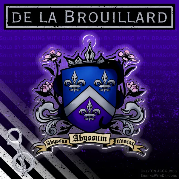 Family Crest | de la Brouillard Keychain