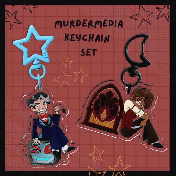 Murdermedia Acrylic Keychain Set