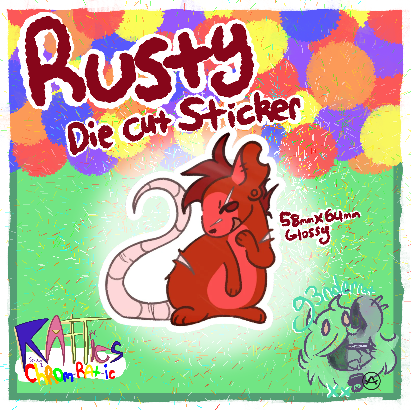 Rusty Sticker | Ratties S1