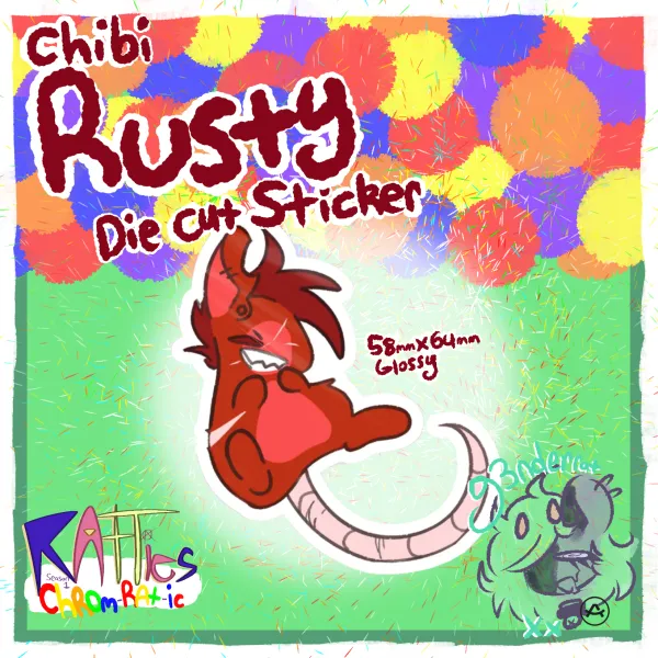 Chibi Rusty Sticker | Ratties S1