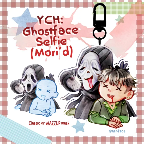 YCH Keychain - Ghostface Selfie (Mori'd)