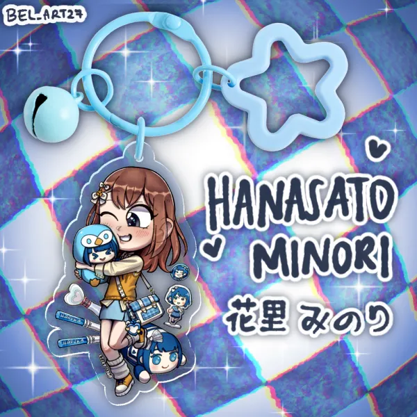 Hanasato Minori Colored Edge Acrylic Keychains