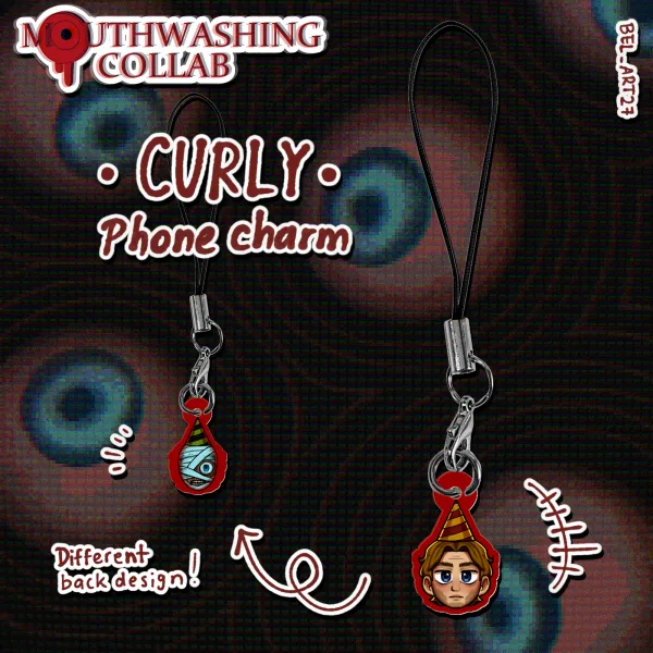 Curly Phone Charm [Mouthwashing Collab]