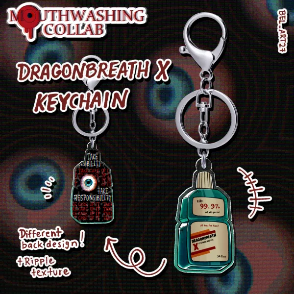 DRAGONBREATH X Ripple Acrylic Keychains [Mouthwashing Collab]