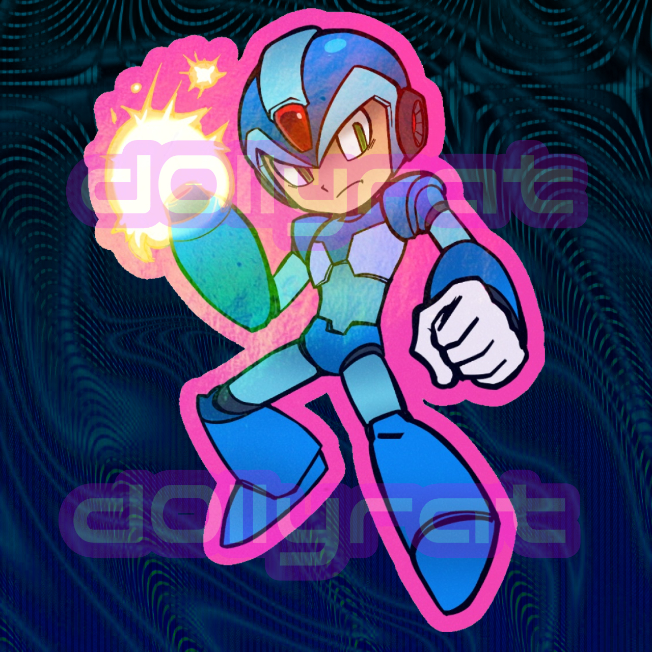 Mega man X Die Cut Sticker