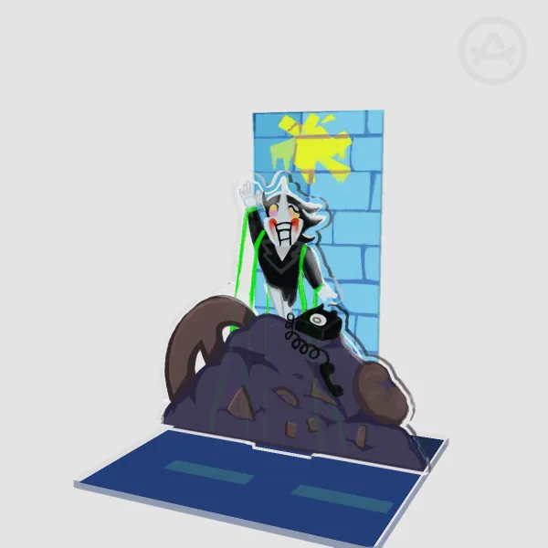 Spamton wish for the Sun Double Insert Acrylic Standees