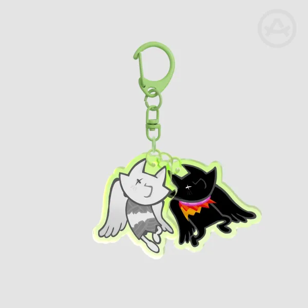 Prospitian Monarch / Bec Noir 2-Piece Keychain