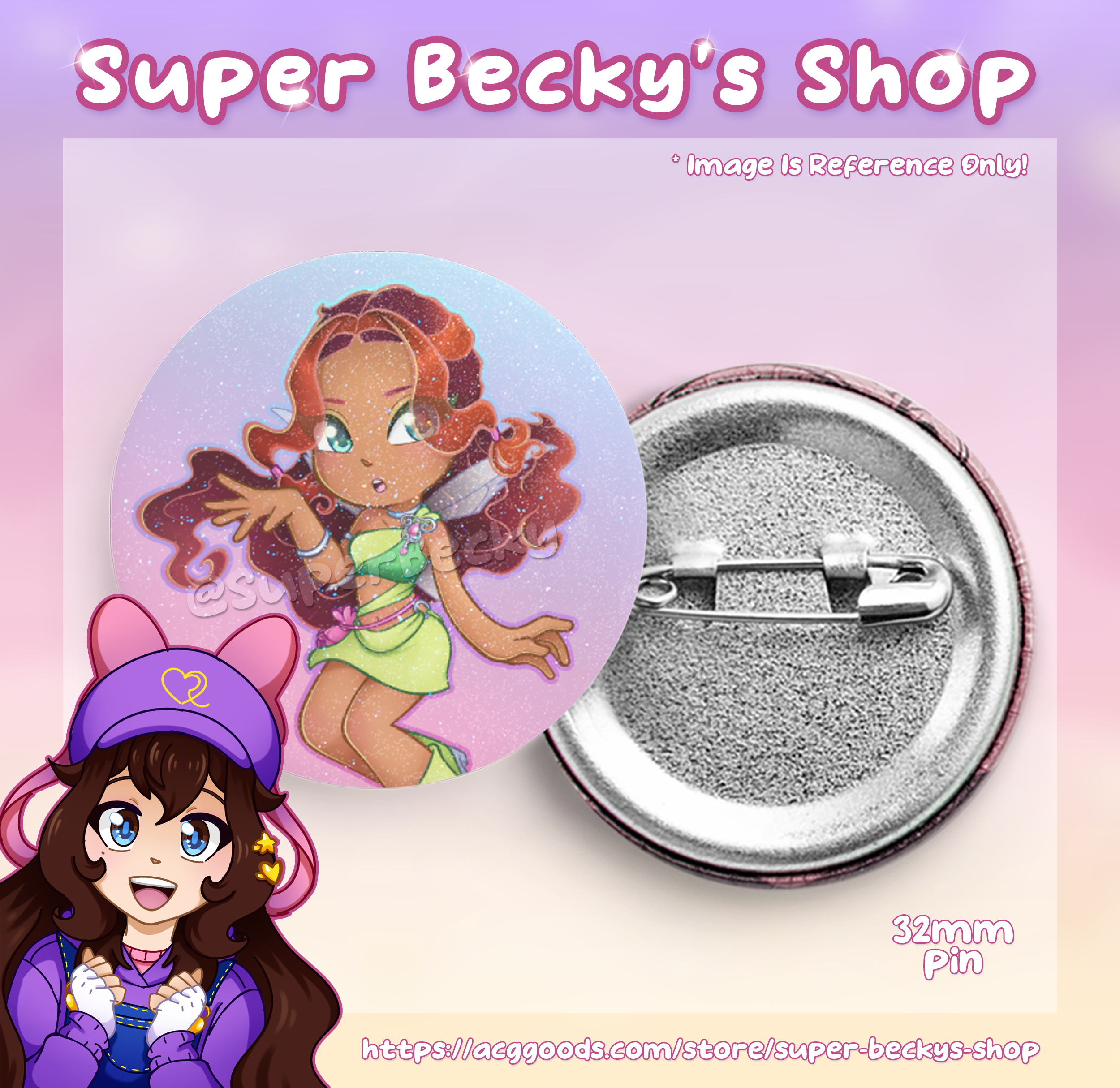 Winx Club Aisha Sparkly Charmix Pin