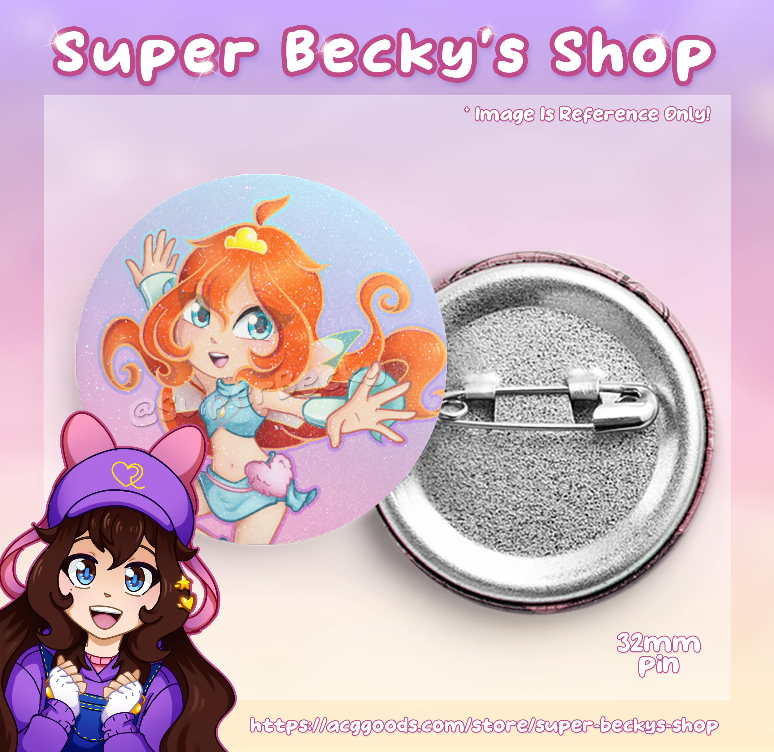 Winx Club Bloom Sparkly Charmix Pin