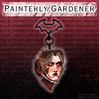 Painterly Gardener Keychain