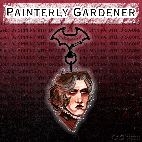 Painterly Gardener Keychain