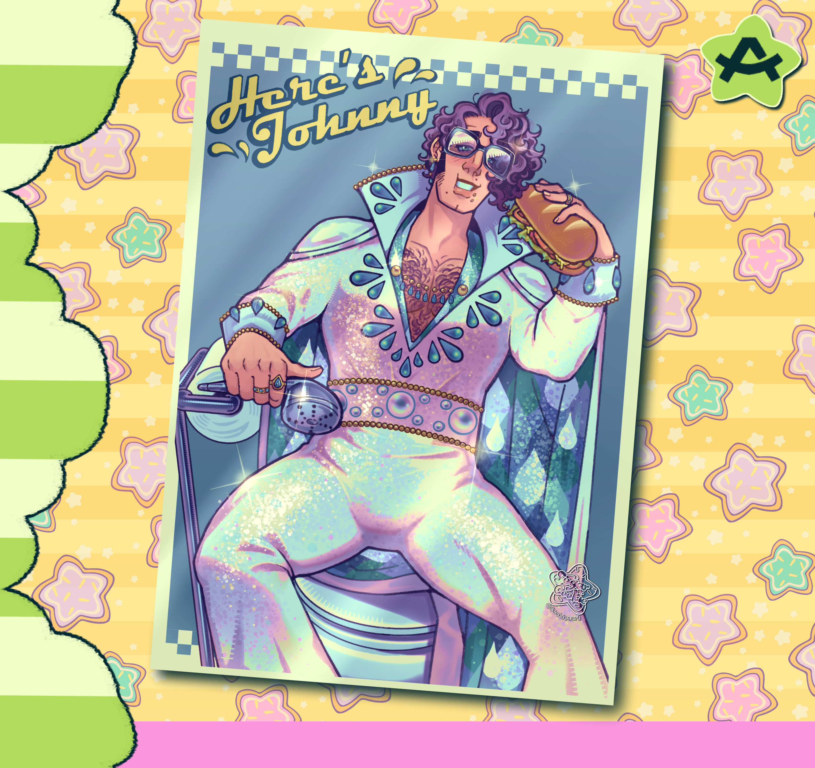 DE Here’s Johnny print