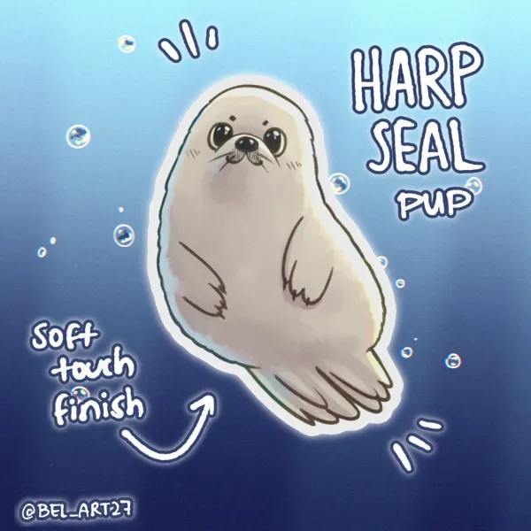 Baby Seal Die Cut Stickers