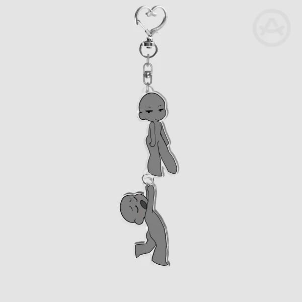 Hanging On Admirer YCH Couple Charm