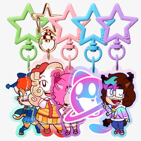 IshaBoiAlex OC Keychain Set