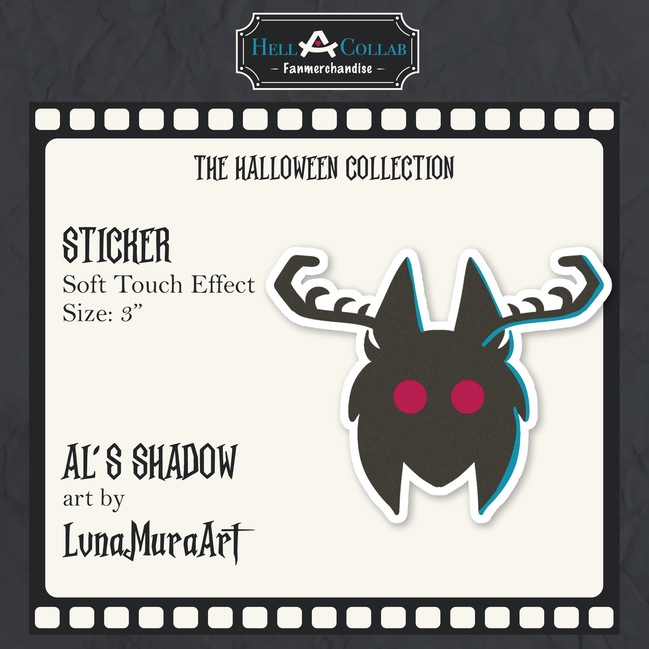 Alastor's Shadow - Sticker - Hellacollab Halloween Collection
