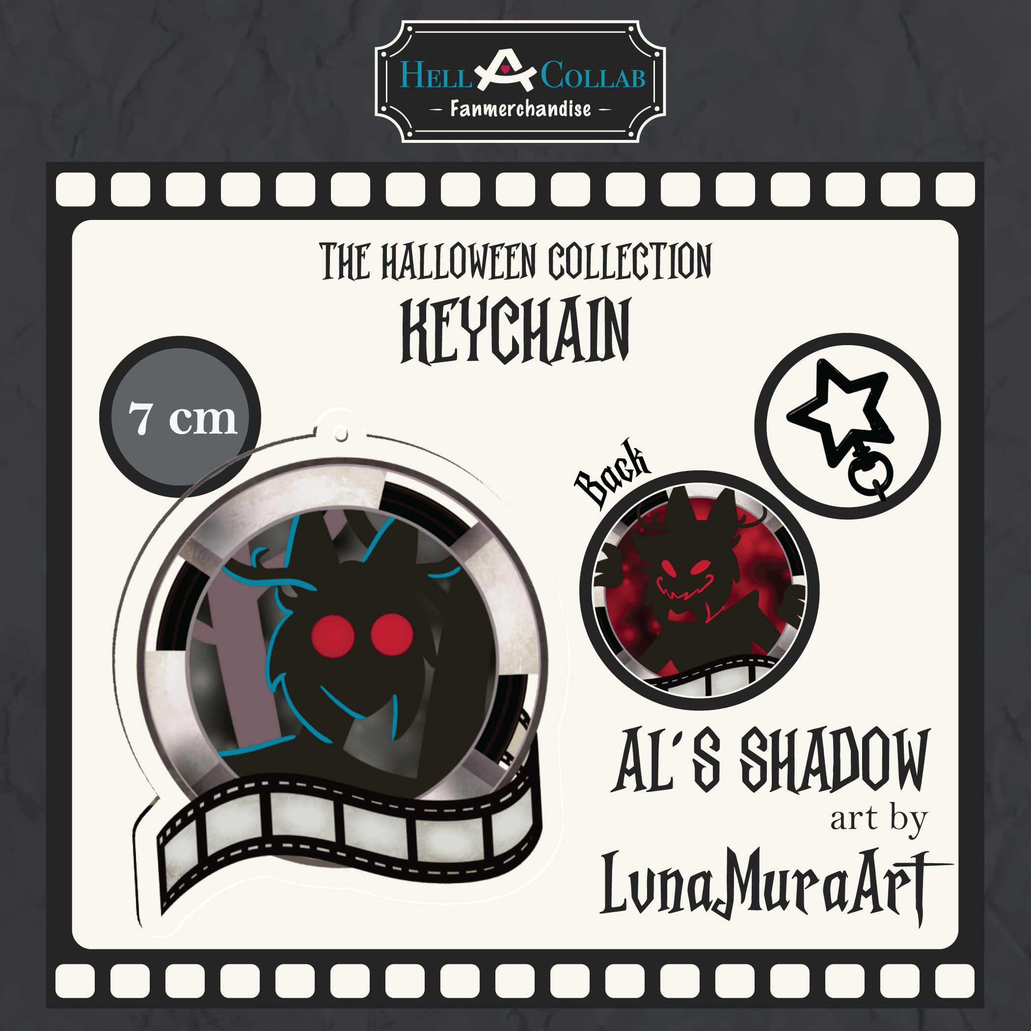 Alastor's Shadow - Keychain - Hellacollab Halloween Collection