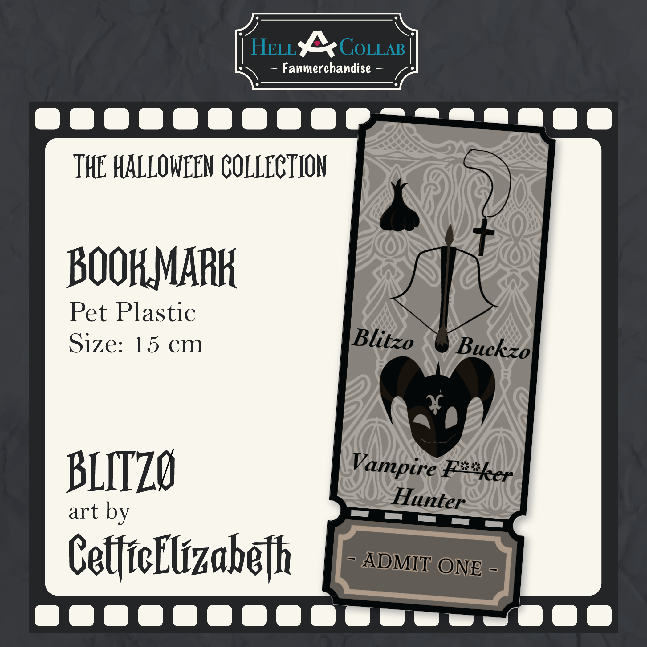 Blitz Bookmark || Halloween Hell-A-Collab