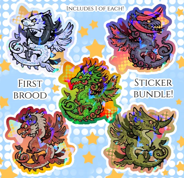 [FFXIV] First Brood Sticker Bundle