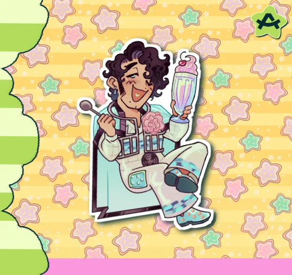 DE Johnny splash sticker